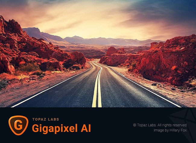 Topaz Gigapixel AIの起動画面