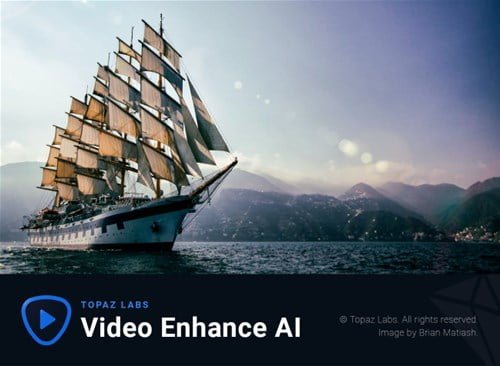 Topaz Video Ehnance AIの起動画面